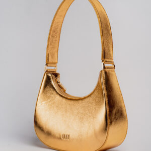 Bolso media luna dorado